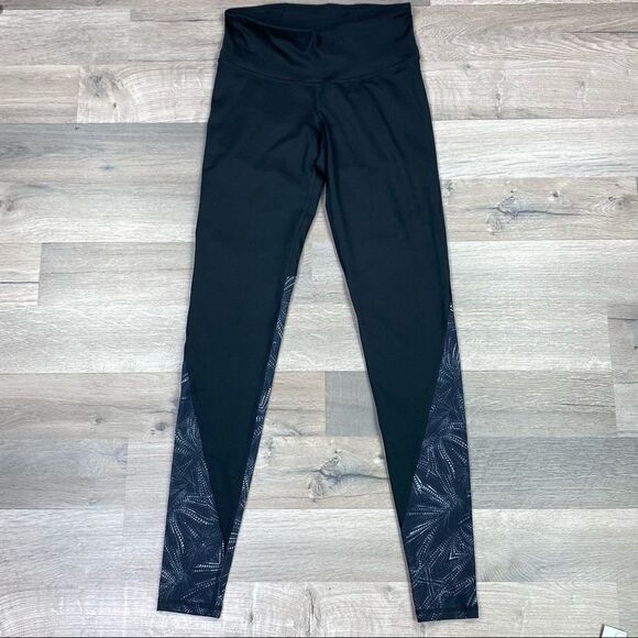 C9 by Champion Duo Dry Fireworks Pattern Block Ankle Leggings Black XS - Picture 3 of 8